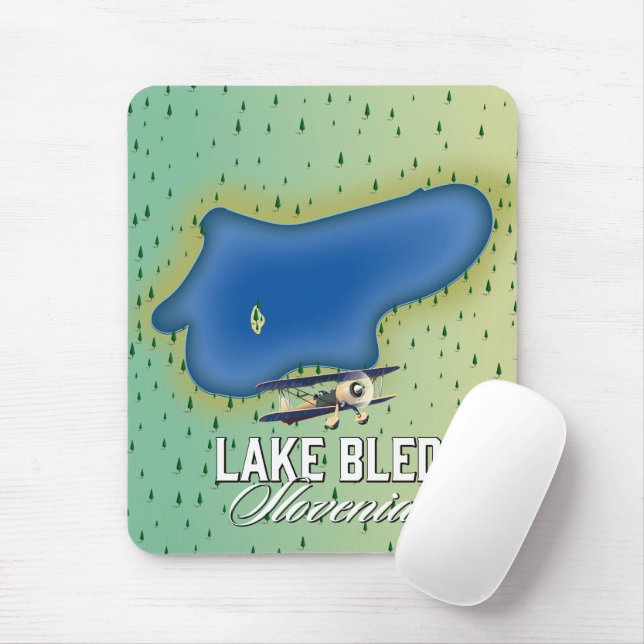 Lake Bled Slovenia Mouse Pad (With Mouse)