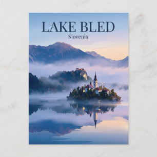 Lake Bled Slovenia Postcard