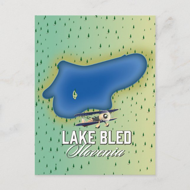 Lake Bled Slovenia Postcard (Front)