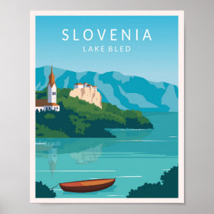 Lake Bled Slovenia Poster
