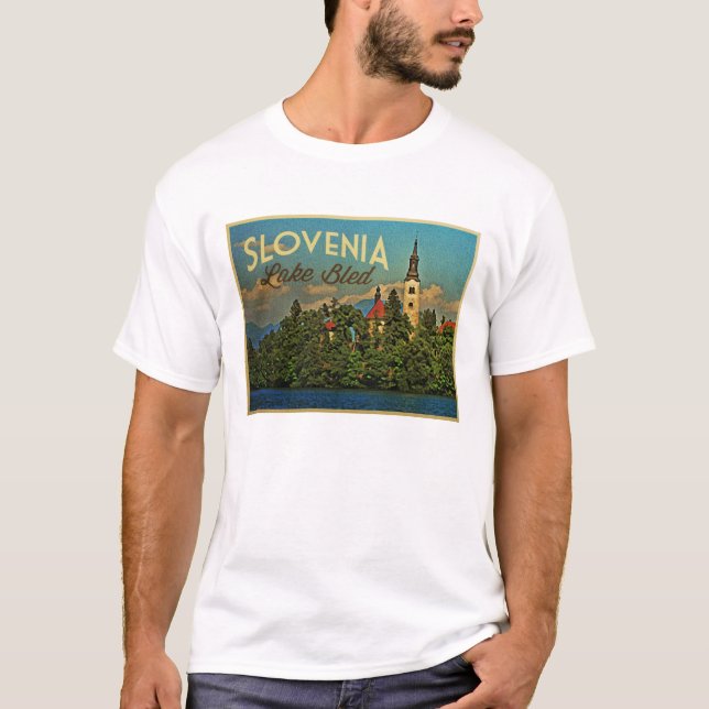 Lake Bled Slovenia T-Shirt (Front)