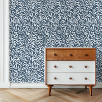 Lake Blue and White Willow Bough