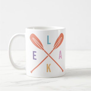 Lake Boat Paddles Coffee Mug