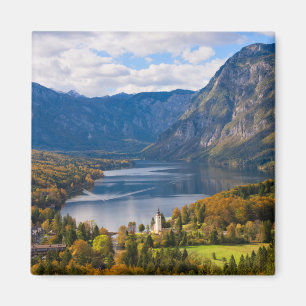 Lake Bohinj in Slovenia in autumn Magnet