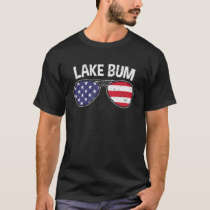 Lake Bum Lake Life Boating Fishing Camping Campfir T-Shirt