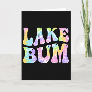Lake Bum Summer Fishing Boating Sailing Boat Women Card