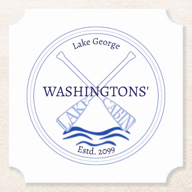 Lake Cabin Beer Soda Drink Bottle Coasters (Front)