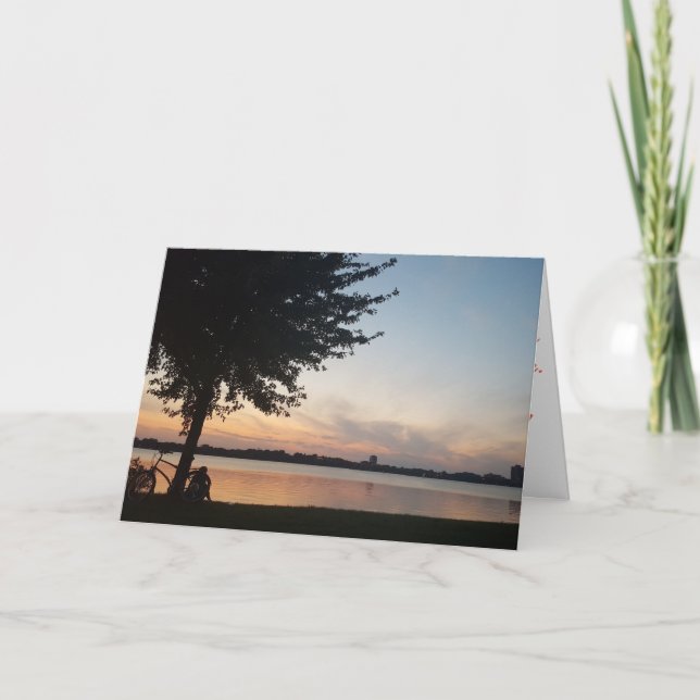 "Lake Calhoun Biker" Congratulatory Card (Front)