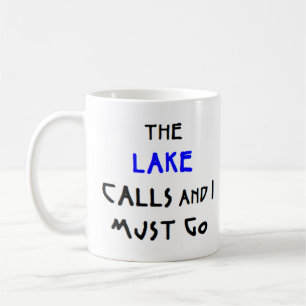 lake calls coffee mug