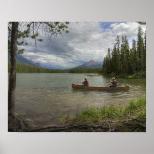 Lake Canoeing Poster
