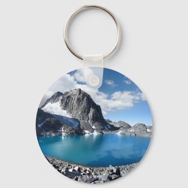 Lake Catherine and Banner Peak - Sierra Nevada Keychain (Front)