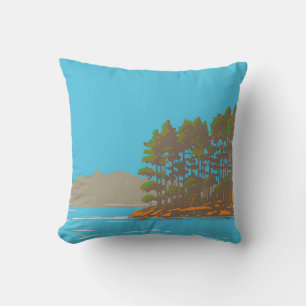 Lake Catherine State Park Throw Pillow