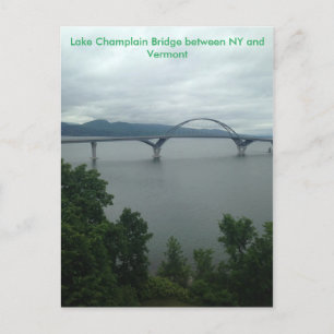 Lake Champlain Bridge Between NY and VT Postcard