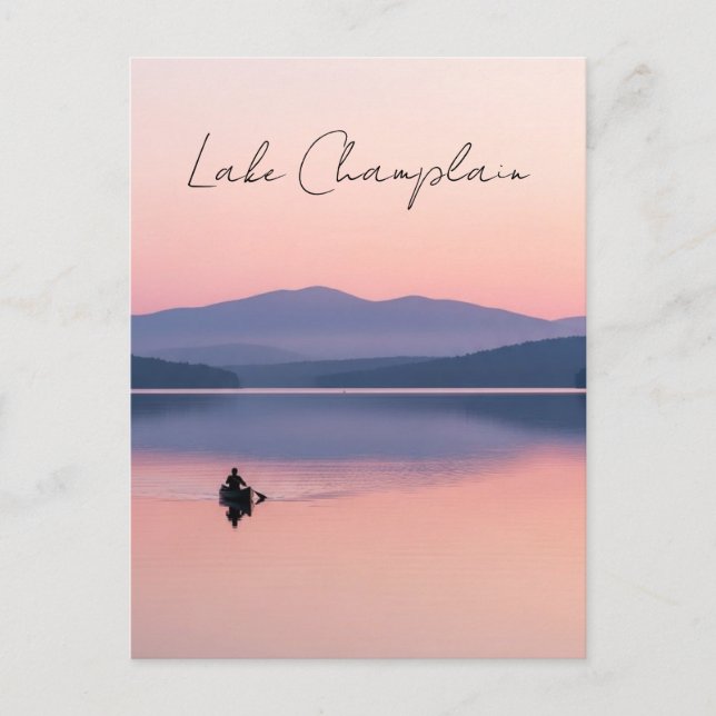 Lake Champlain Vermont Travel Postcard (Front)