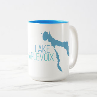 Lake Charlevoix Two-Tone Coffee Mug