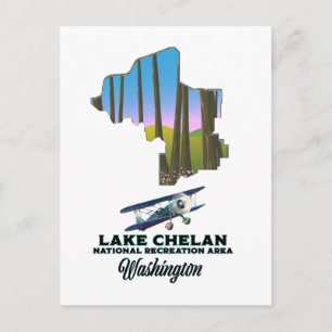 Lake Chelan National Recreation Area, washington Postcard