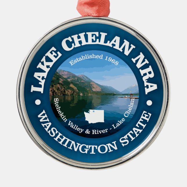 Lake Chelan NRA Metal Ornament (Front)