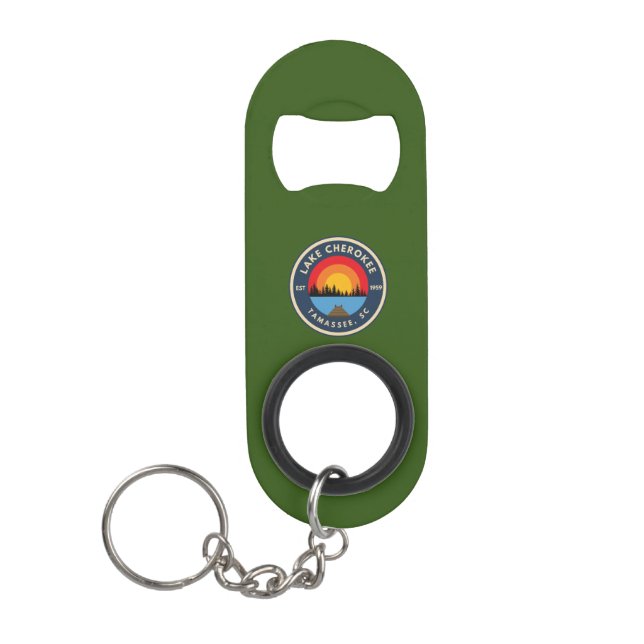 Lake Cherokee Bottle Opener Keychain Bottle Opener (Front)