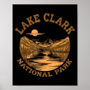 Lake Clark National Park Alaska Travelling Nature Poster