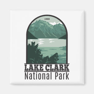 Lake Clark National Park Alaska Vintage  Magnet
