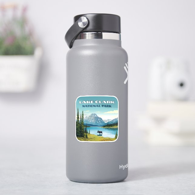 Lake Clark National Park Alaska Vintage Travel  (HydroFlask)