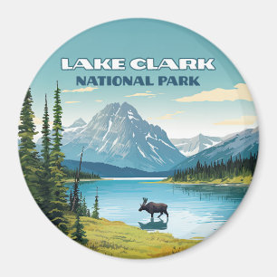 Lake Clark National Park Alaska Vintage Travel  Magnet