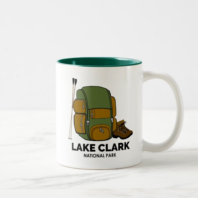 Lake Clark National Park Backpack Two-Tone Coffee Mug (Right)