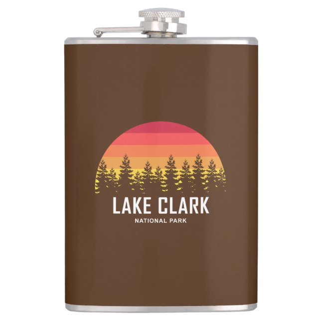 Lake Clark National Park Hip Flask (Front)