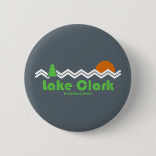 Lake Clark National Park Retro 2 Inch Round Button