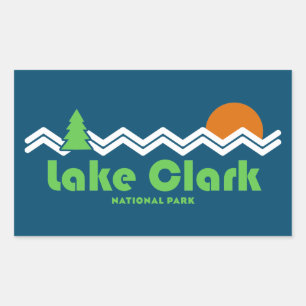 Lake Clark National Park Retro Sticker