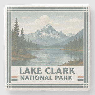 Lake Clark National Park Stone Coaster