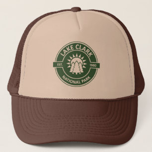 Lake Clark National Park Sun Trees Trucker Hat