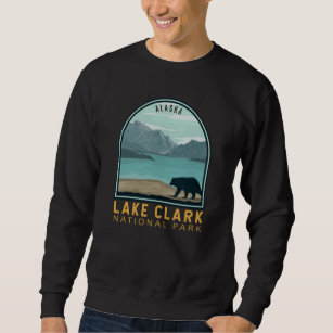 Lake Clark National Park Vintage Emblem Sweatshirt
