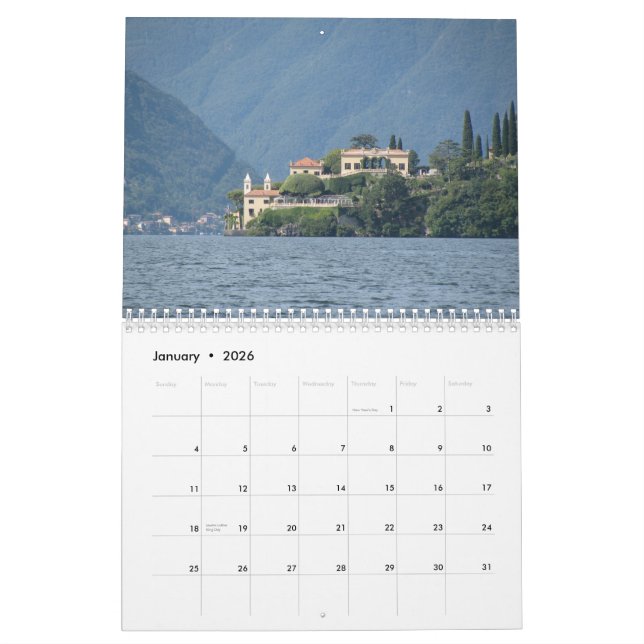 Lake Como, Italy Calendar 2013 (Jan 2026)