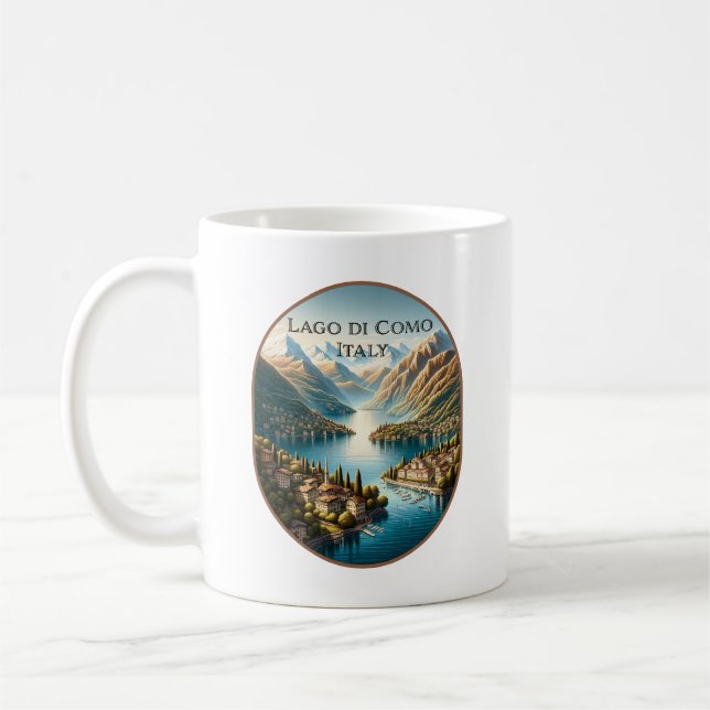 Lake Como, Italy Coffee Mug (Left)