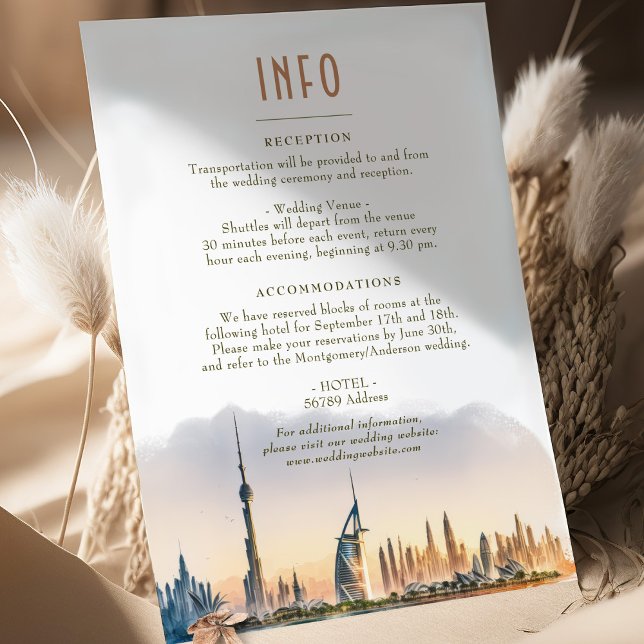 Lake Como Italy Destination Insert INFO Details In Invitation (Creator Uploaded)