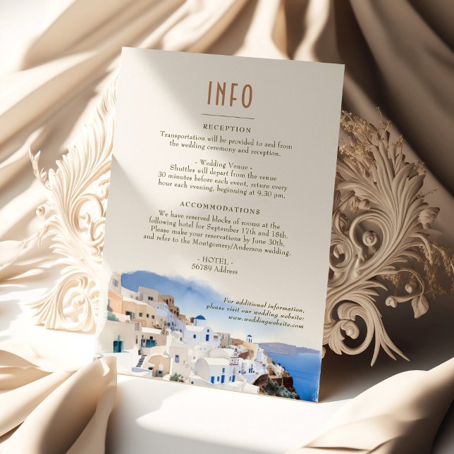 Lake Como Italy Destination Insert INFO Details Invitation (Creator Uploaded)
