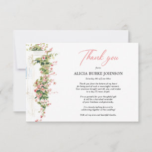 Lake Como Italy Flat Thank You Card