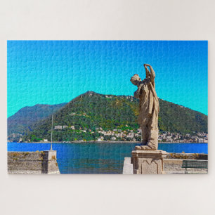Lake Como Italy Landscape Mountains Views Jigsaw Puzzle