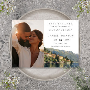 Lake Como Italy Photo Destination Wedding Save The Date