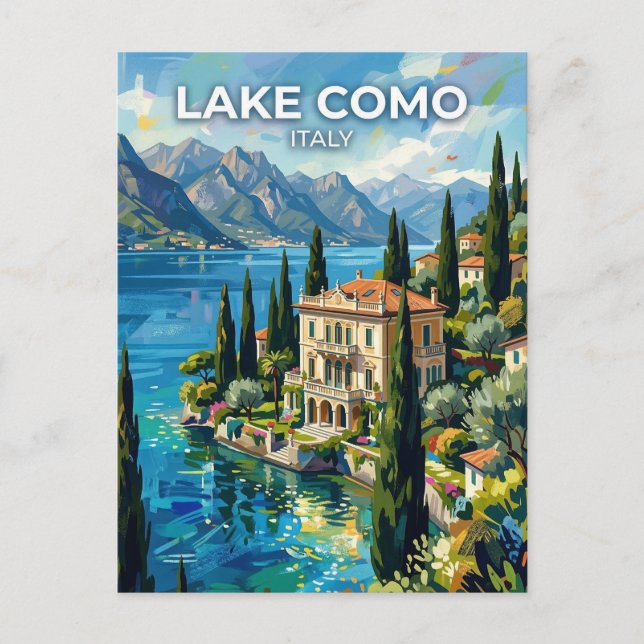 Lake Como Italy Postcard (Front)