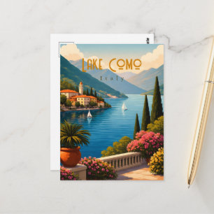 Lake Como Italy Postcard