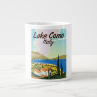Lake Como Italy travel poster