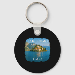 Lake Como Italy Vacation Bellagio Summer Italian L Keychain