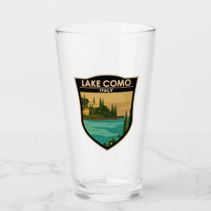 Lake Como Italy Vintage Glass