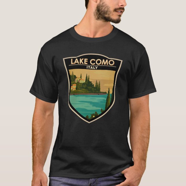 Lake Como Italy Vintage  T-Shirt (Front)