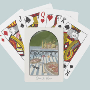 Lake Como Italy Wedding Favours. Playing Cards