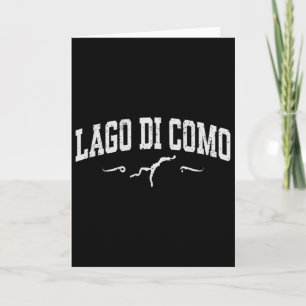 Lake Como Lago Di Como Italy Vacation Souvenir  Card