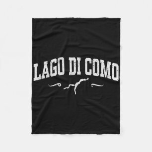 Lake Como Lago Di Como Italy Vacation Souvenir Fleece Blanket