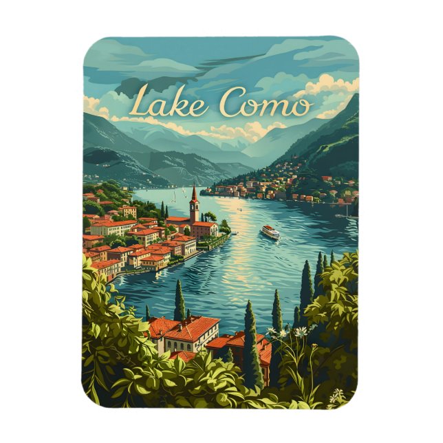 Lake Como Magnet (Vertical)